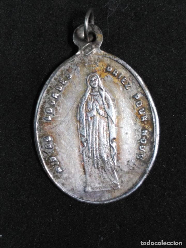 Antig&uuml;edades: MEDALLA DE PLATA NUESTRA SE&Ntilde;ORA DE LOURDES - Foto 2