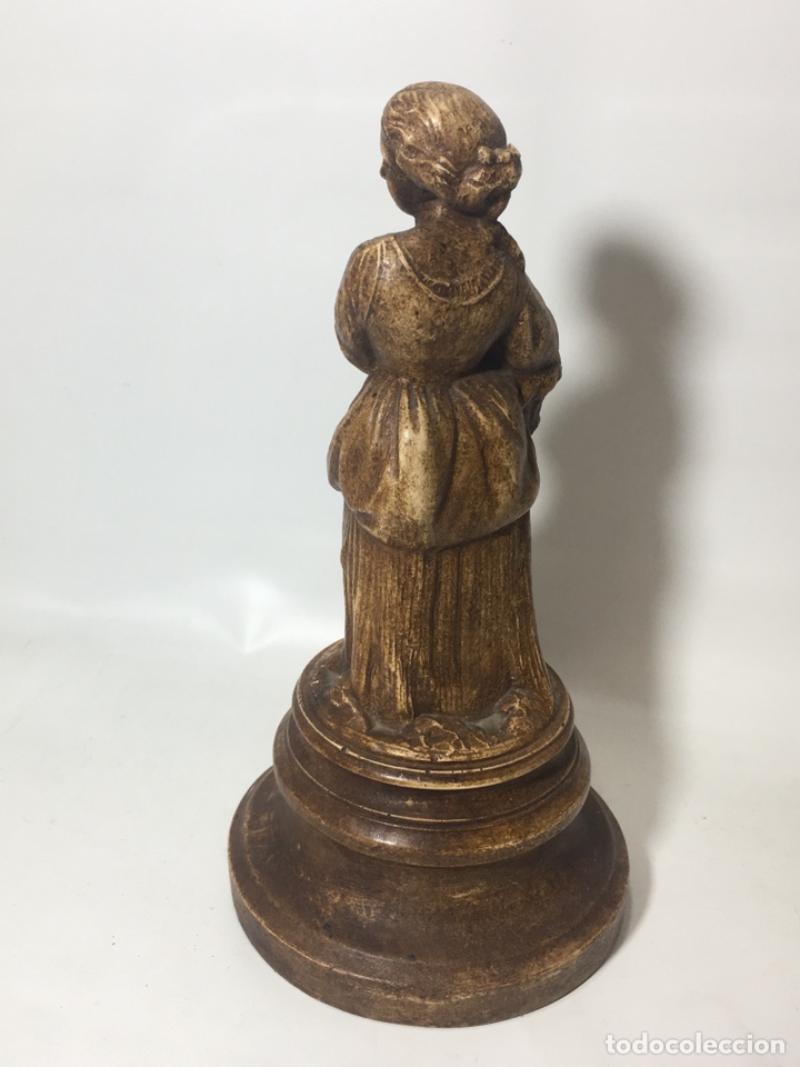 Antig&uuml;edades: Escultura de Pastora M&eacute;rida 21 cm - Foto 5