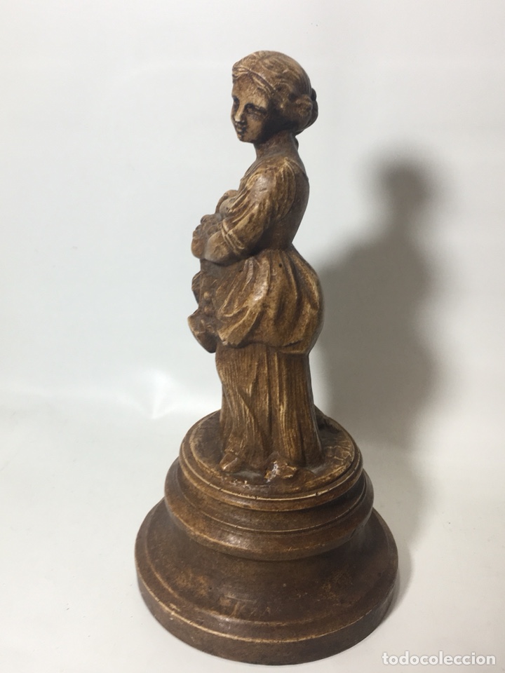 Antig&uuml;edades: Escultura de Pastora M&eacute;rida 21 cm - Foto 6