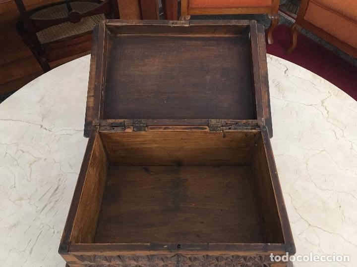 Antig&uuml;edades: Caja antigua de madera - Foto 3