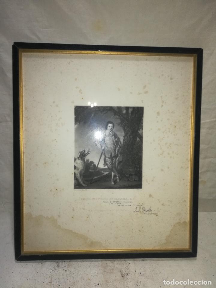 Antig&uuml;edades: MARCO ANTIGUO DE GRABADO DEL A&Ntilde;O 1911. - Foto 1