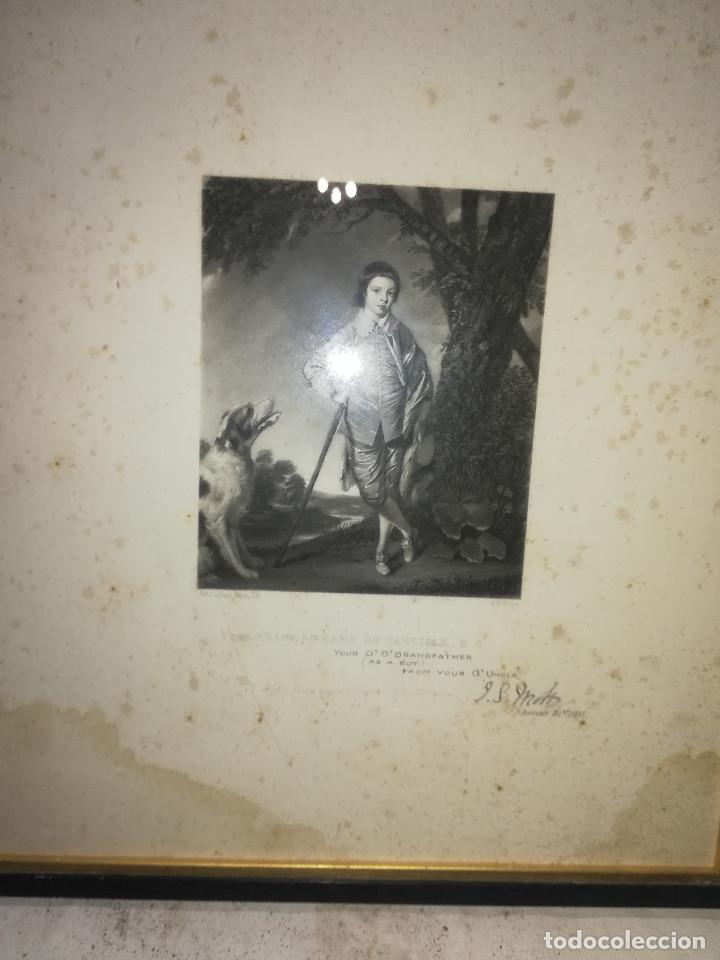 Antig&uuml;edades: MARCO ANTIGUO DE GRABADO DEL A&Ntilde;O 1911. - Foto 4