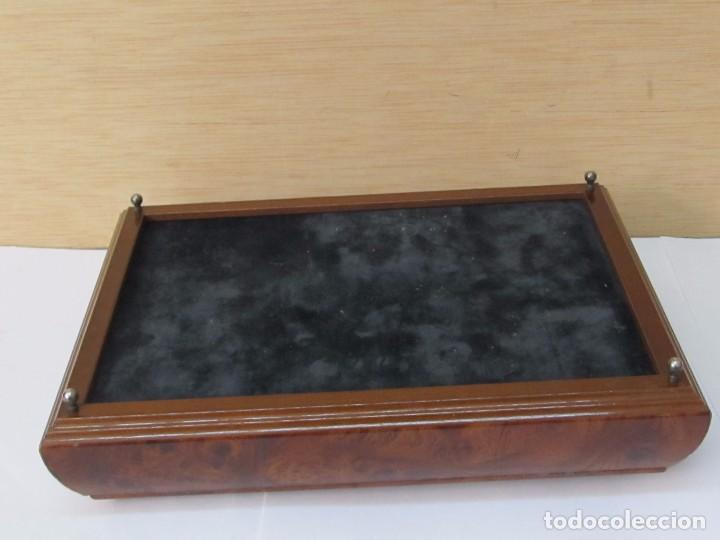 Antig&uuml;edades: ELEGANTE CAJA DE MADERA Y PLATA - Foto 4