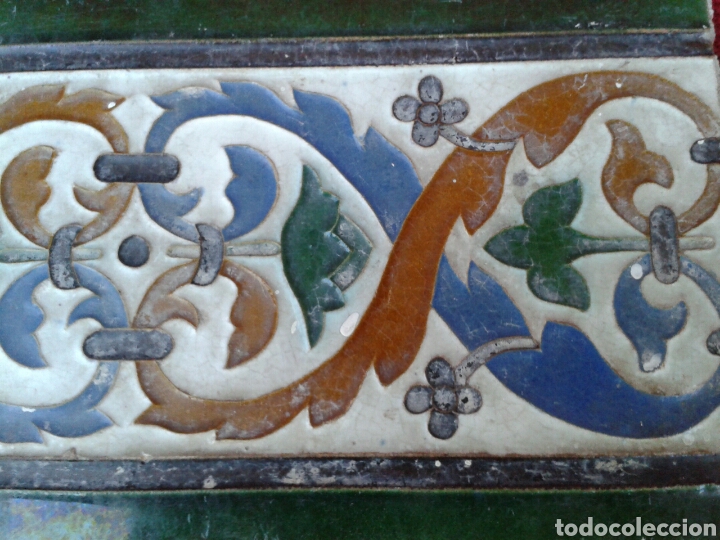 Antig&uuml;edades: PAREJAS DE AZULEJOS TRIANA - Foto 4