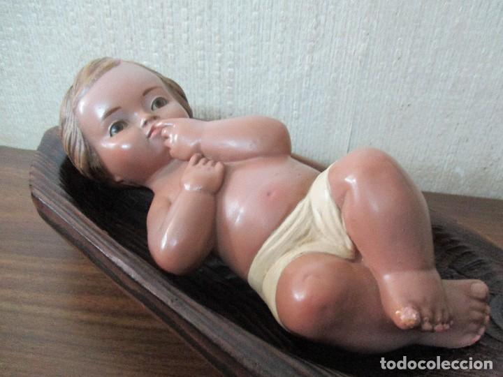 Antig&uuml;edades: ni&ntilde;o Jes&uacute;s estuco - Foto 1