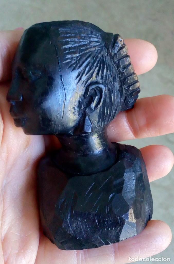 Antig&uuml;edades: Peque&ntilde;o busto de madera - Foto 9