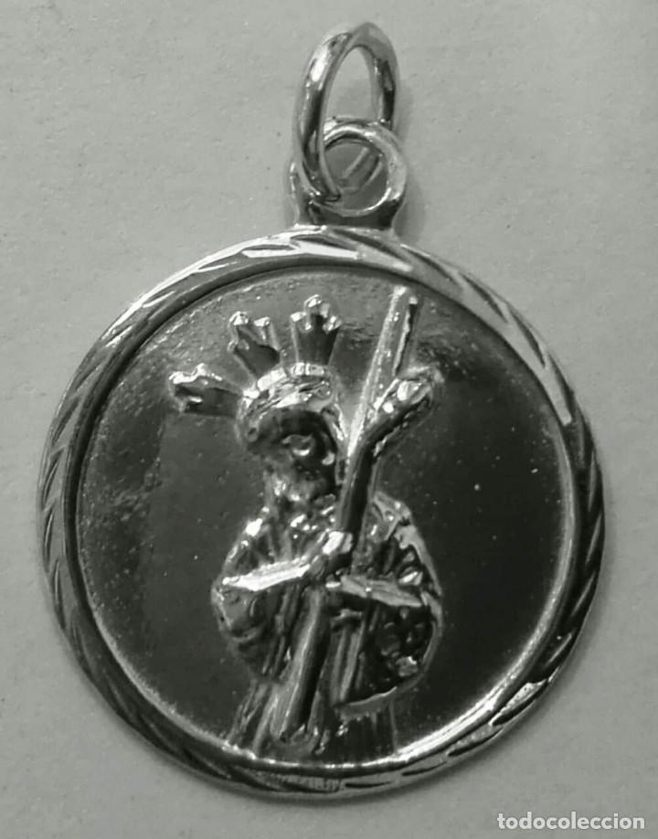 Antig&uuml;edades: medalla cristo del gran poder en plata de ley maciza - 20mm - Foto 1