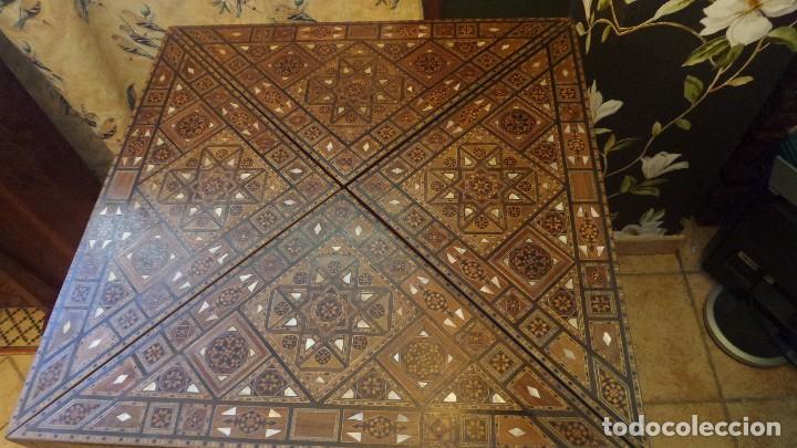 Antig&uuml;edades: mesa y dos sillas juego ajedrez - Foto 5