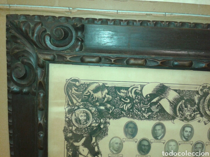 Antig&uuml;edades: ANTIGUO MARCO MADERA TALLADA - Foto 3