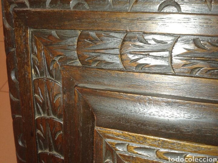 Antig&uuml;edades: ANTIGUO MARCO DE MADERA CON LA SANTA CENA - Foto 7
