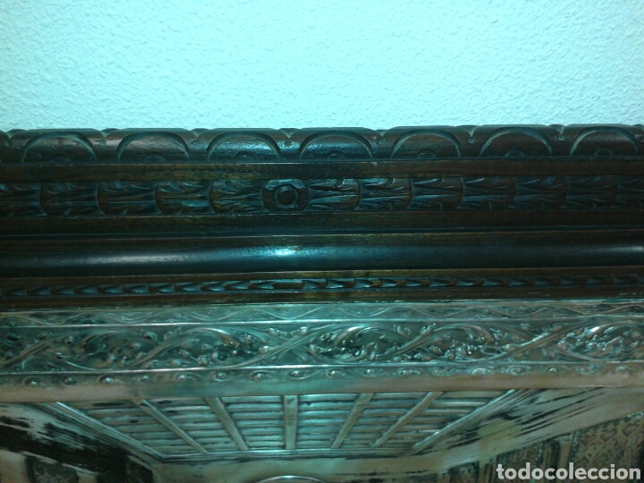 Antig&uuml;edades: ANTIGUO MARCO DE MADERA CON LA SANTA CENA - Foto 8