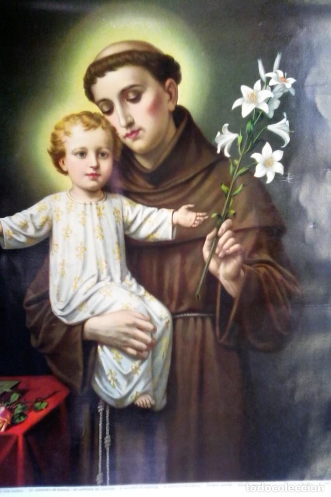 Antig&uuml;edades: LAMINA - ST. ANTONIO DE PADUA . - Foto 2