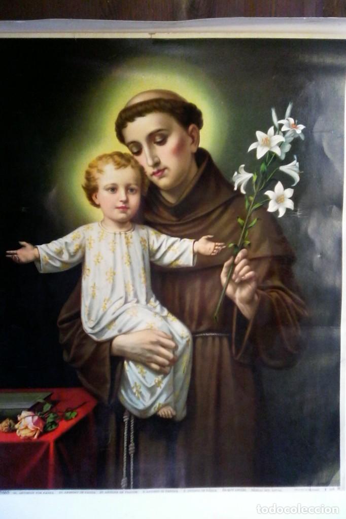 Antig&uuml;edades: LAMINA - ST. ANTONIO DE PADUA . - Foto 3