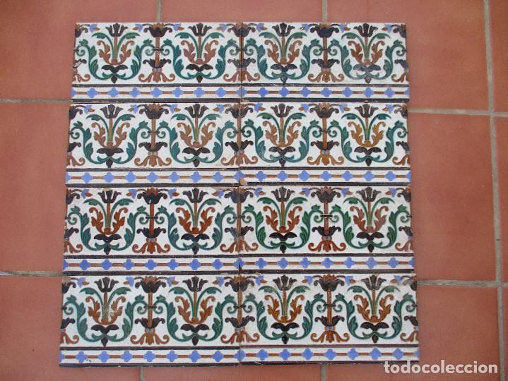 Antig&uuml;edades: Azulejos cenefas ramos rejano - Foto 1