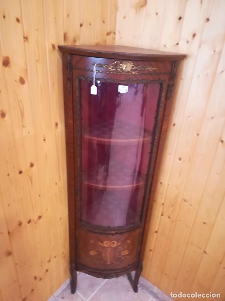 Antig&uuml;edades: VITRINA RINCONERA FRANCESA LUIX XV - Foto 3