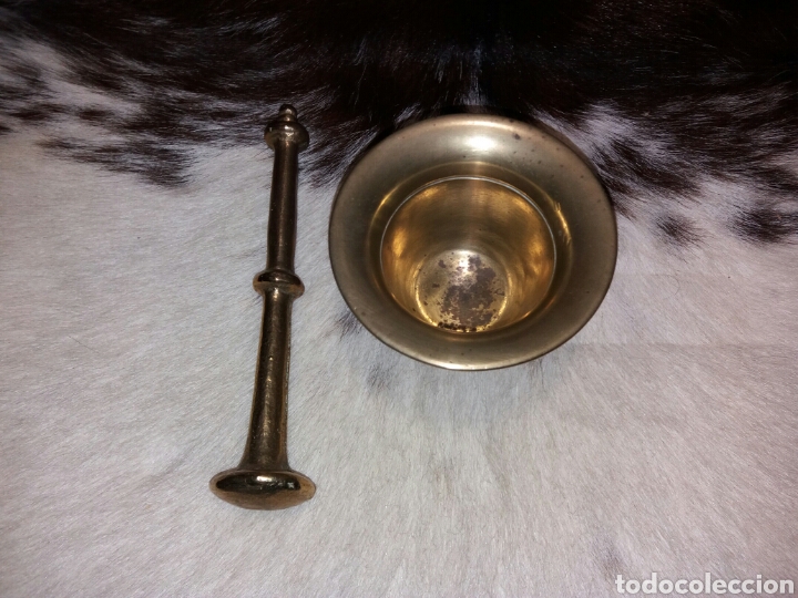 Antig&uuml;edades: Almirez mortero de bronce. - Foto 2