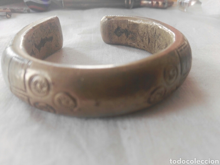 Antig&uuml;edades: Antiguo aro anilla bronce moneda - Foto 6