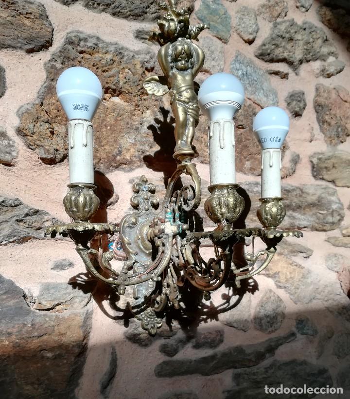 Antig&uuml;edades: Aplique de pared con angel - Foto 2