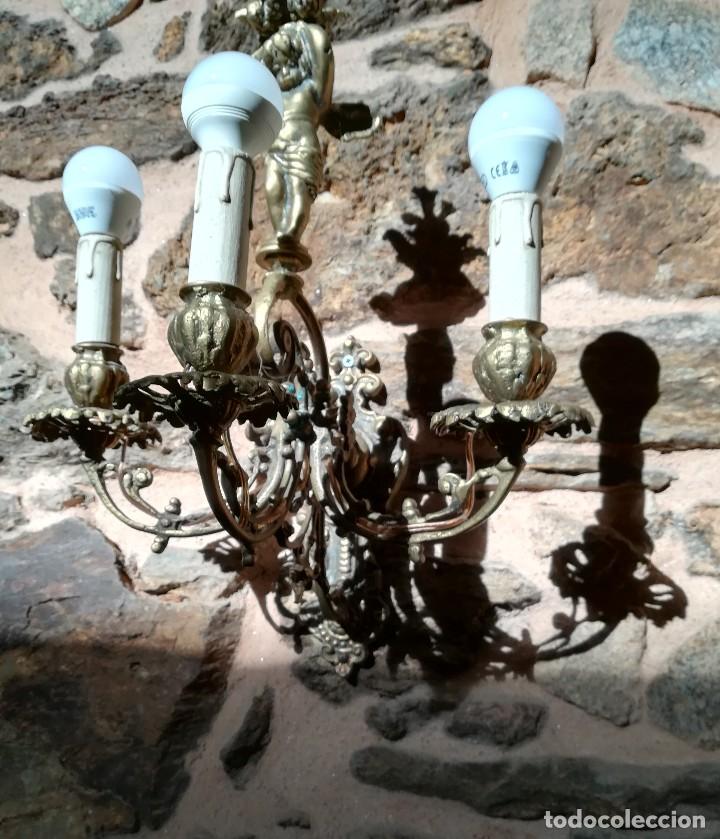 Antig&uuml;edades: Aplique de pared con angel - Foto 3