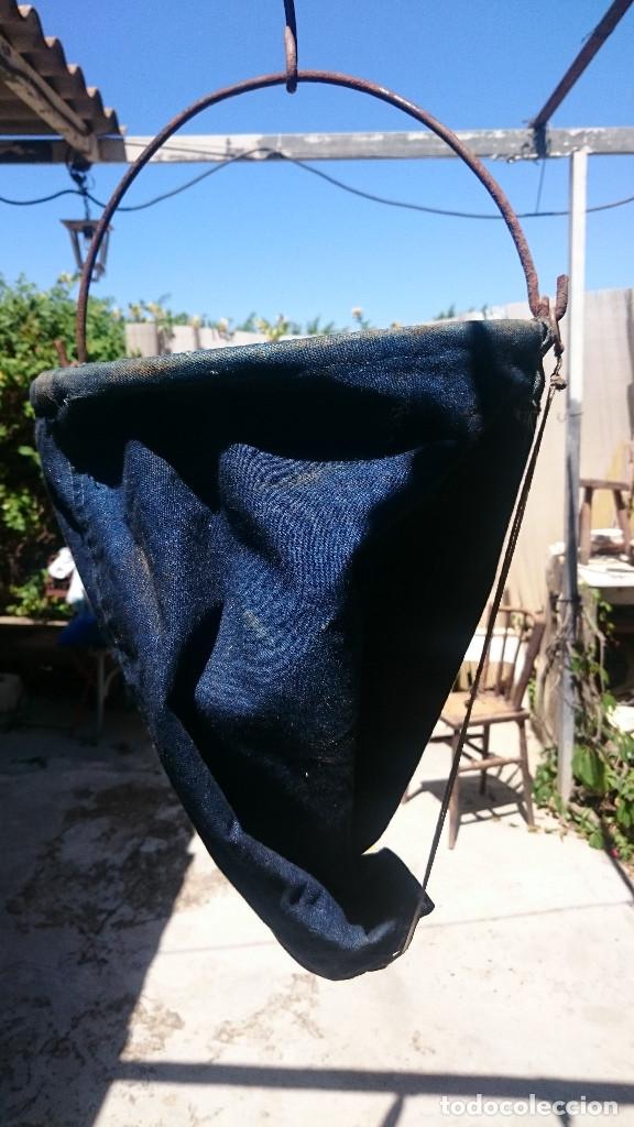 Antiquit&auml;ten: ANTIGUO Y UNICO CUBO DE TELA PARA RECOGER FRUTA