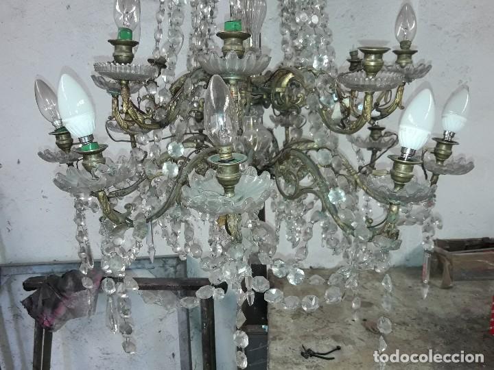 Antig&uuml;edades: L&aacute;mpara Isabelina - Foto 2