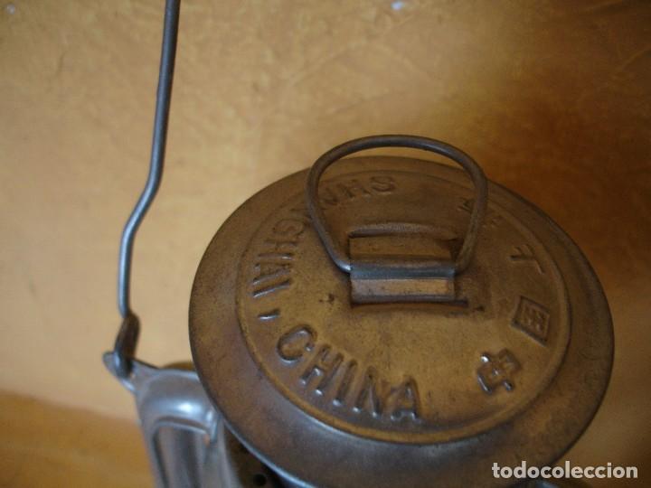 Antig&uuml;edades: FAROL DE MINERO 36 CM - Foto 2