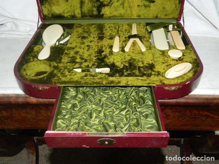Antig&uuml;edades: ESTUCHE ANTIGUO DE TOCADOR - Foto 10