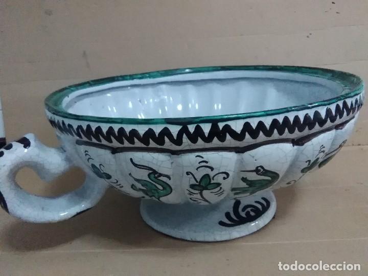 Antig&uuml;edades: Sopera de punter (3 piezas )50x30 ctms 4kls. Aprox - Foto 4