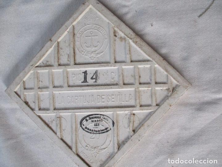Antig&uuml;edades: Azulejo Pickman la Cartuja 26 - Foto 2