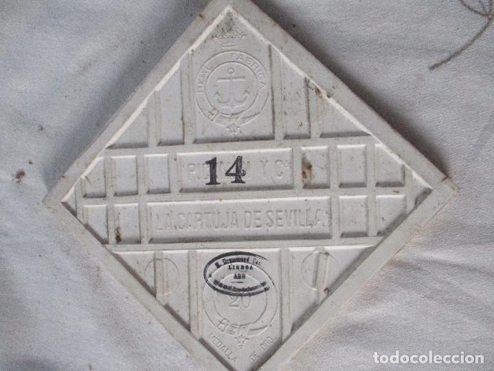 Antig&uuml;edades: Azulejo Pickman la Cartuja 29 - Foto 2