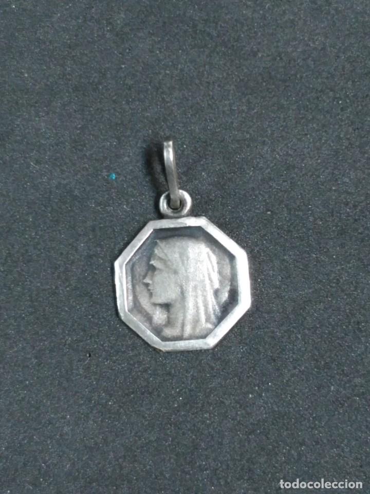 Antig&uuml;edades: MEDALLA DE PLATA DE LA VIRGEN DE FATIMA - Foto 2