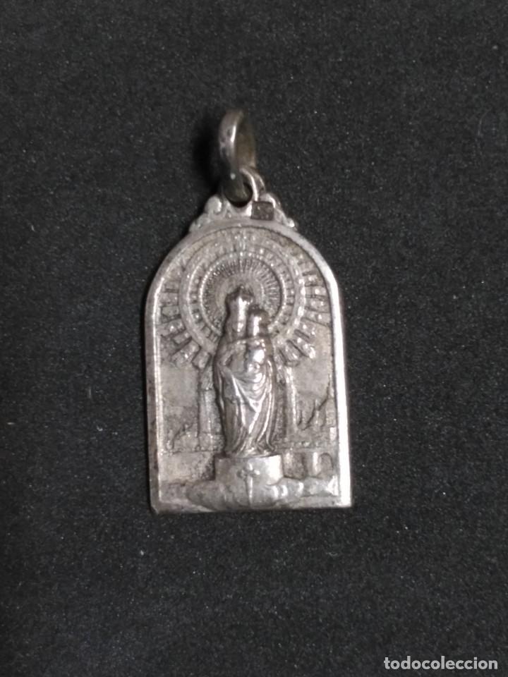 Antig&uuml;edades: MEDALLA DE PLATA VIRGEN DEL PILAR - Foto 1