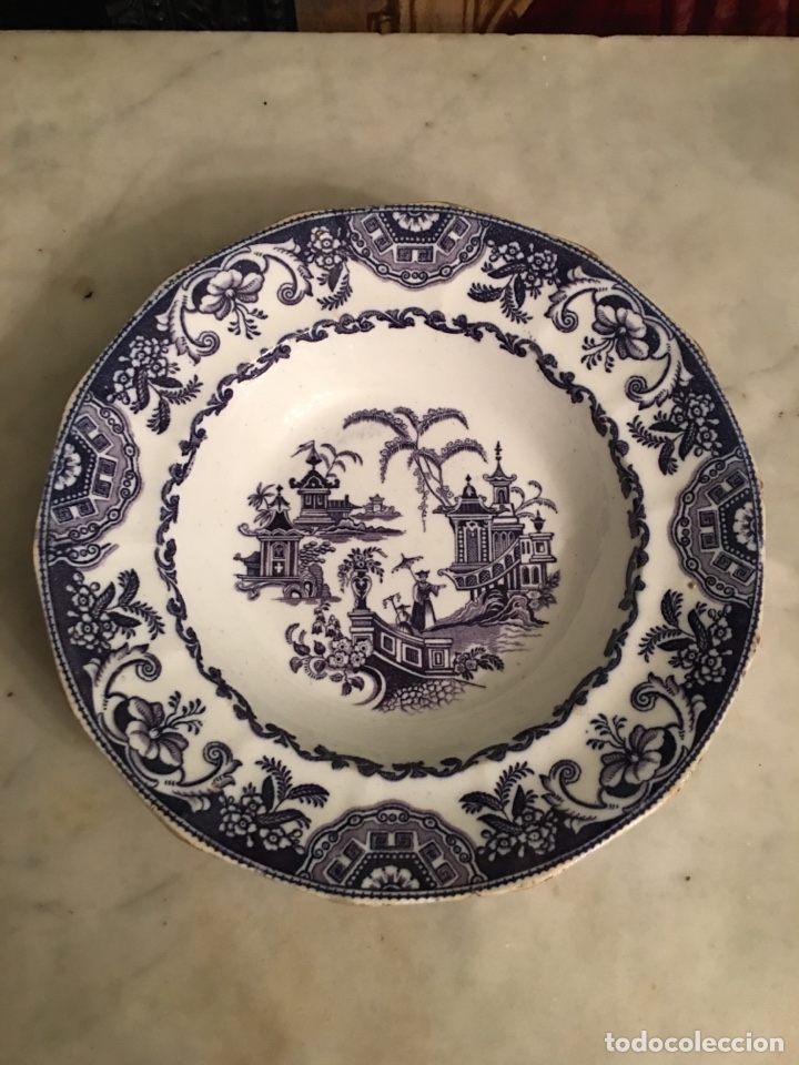 Antig&uuml;edades: Plato chinesco Sargadelos tercera &eacute;poca - Foto 1