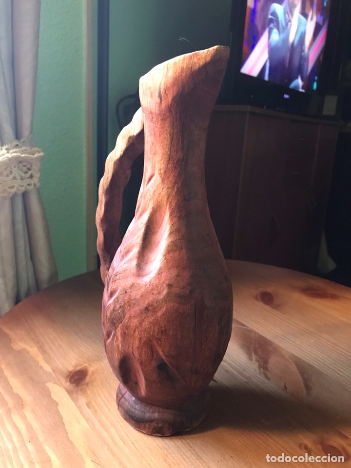 Antig&uuml;edades: Jarra de madera a&ntilde;os 60 - Foto 2