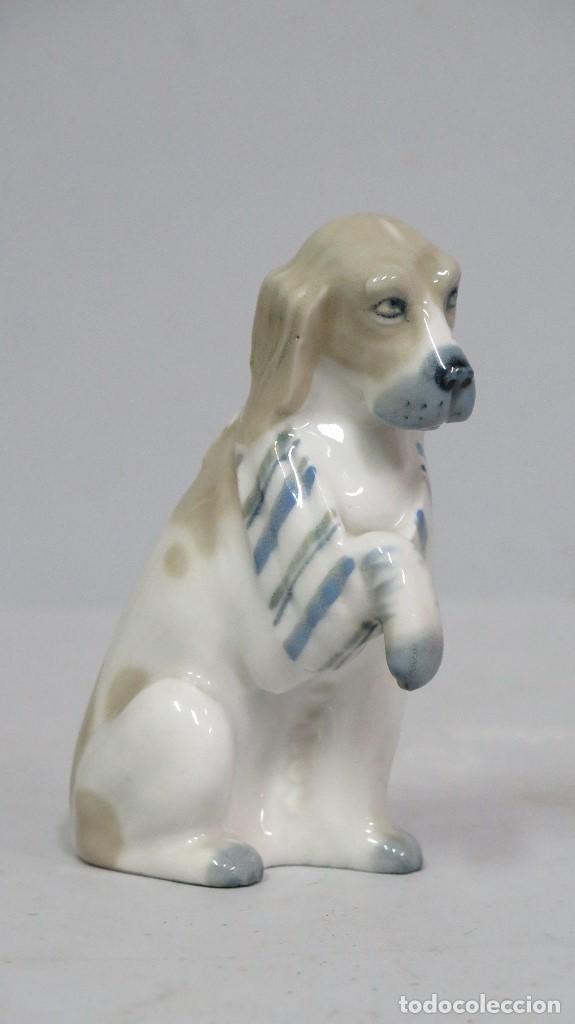 Antig&uuml;edades: PERRO DE PORCELANA. PEYRO. SIGLO XX