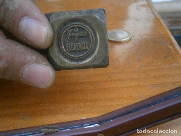 Antiquit&eacute;s: &iexcl;&iexcl;PRECIOSO MOLDE DE IMPRENTA A&Ntilde;OS 40 50 &iexcl;&iexcl;JOYAS FLORENCIA,,UNICO EN TC
