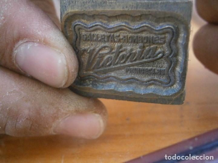 Antig&uuml;edades: &iexcl;&iexcl;PRECIOSO MOLDE DE IMPRENTA A&Ntilde;OS 40 50 &iexcl;&iexcl;GALLETAS BOMBONES''VICTORIA&iexcl;&iexcl;