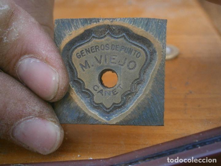Antig&uuml;edades: &iexcl;&iexcl;PRECIOSO MOLDE DE IMPRENTA A&Ntilde;OS 40 50 &iexcl;&iexcl;GENEROS DE PUNTO,M.VIEJO''CANET