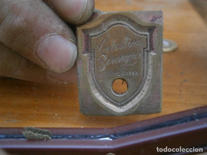 Antig&uuml;edades: &iexcl;&iexcl;PRECIOSO MOLDE DE IMPRENTA A&Ntilde;OS 40 50 &iexcl;&iexcl;CELESTINO,BERENGER,,BENEJAMA