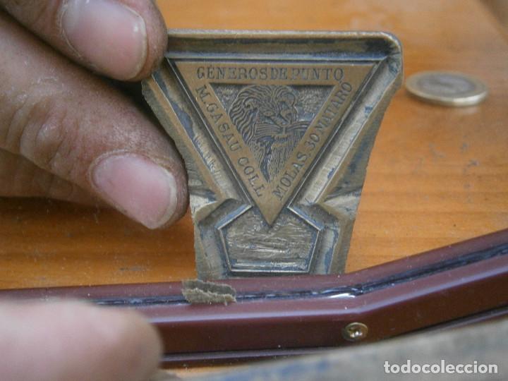 Antiguidades: &iexcl;&iexcl;PRECIOSO MOLDE DE IMPRENTA A&Ntilde;OS 40 50 &iexcl;&iexcl;GENEROS DE PUNTO,,,,&iexcl;&iexcl;MATARO&iexcl;&iexcl;&iexcl;