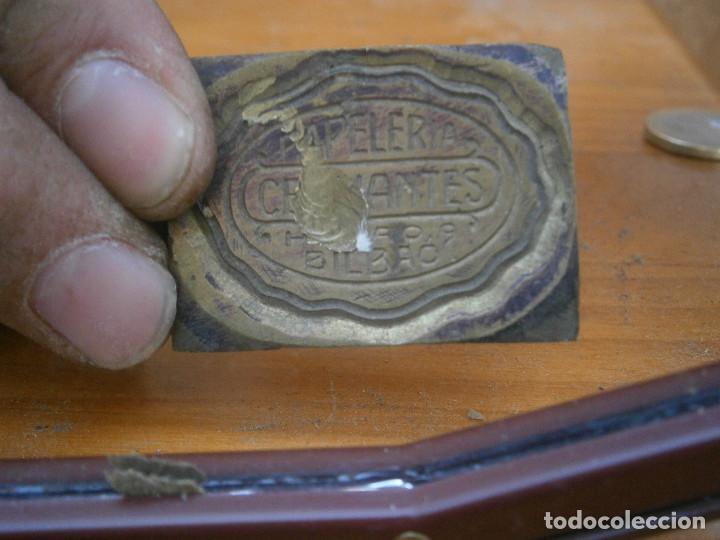Antiguidades: &iexcl;&iexcl;precioso molde de imprenta a&ntilde;os 40 50 &iexcl;&iexcl;papeleria cervantes&iexcl;&iexcl;bilbao&iexcl;&iexcl;