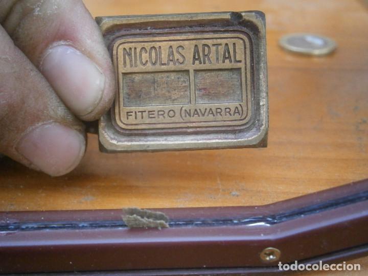 Antiquit&eacute;s: &iexcl;&iexcl;precioso molde de imprenta a&ntilde;os 40 50 &iexcl;&iexcl;NICOLAS ARTAL&iexcl;&iexcl;FITERO&iexcl;&iexcl;NAVARRA&iexcl;&iexcl;