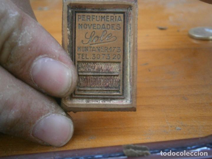 Antiquit&eacute;s: &iexcl;&iexcl;precioso molde de imprenta a&ntilde;os 40 50 &iexcl;&iexcl;PERFUMERIA ,NOVEDADES&iexcl;MUNTANER&iexcl;&iexcl;&iexcl;&iexcl;