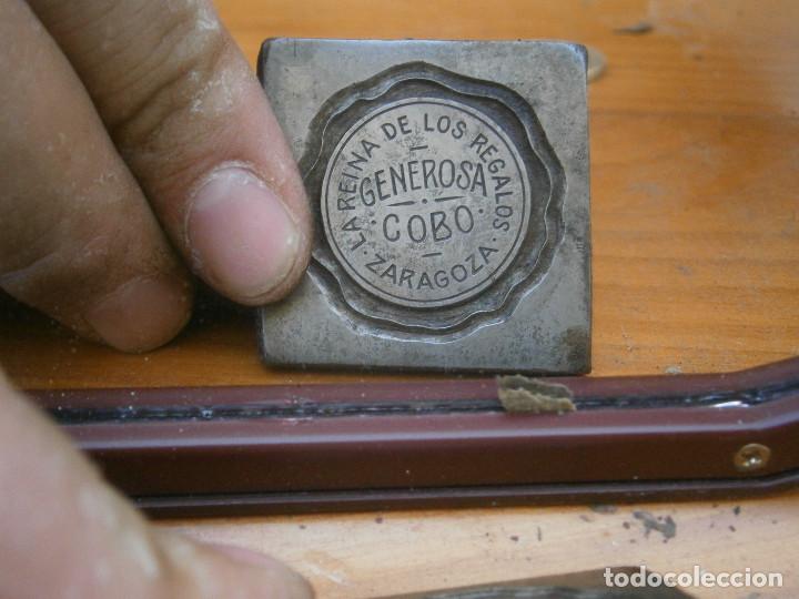 Antiquit&eacute;s: &iexcl;&iexcl;precioso molde de imprenta a&ntilde;os 40 50 &iexcl;&iexcl;LA REINA DE LOS REGALOS,GENEROSA ,,ZARAGOZA&iexcl;&iexcl;