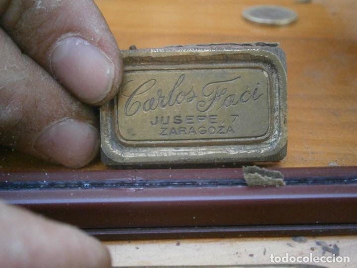 Antiquit&eacute;s: &iexcl;&iexcl;precioso molde de imprenta a&ntilde;os 40 50 &iexcl;&iexcl;CARLOS FACI&iexcl;&iexcl;&iexcl;&iexcl;&iexcl;ZARAGOZA&iexcl;&iexcl;