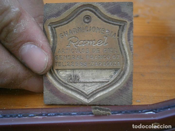 Antiquit&eacute;s: &iexcl;&iexcl;precioso molde de imprenta a&ntilde;os 40 50 &iexcl;&iexcl;GUARNICIONERIA&iexcl;&iexcl;ARTICULOS DE PIEL&iexcl;&iexcl;ZARAGOZA&iexcl;&iexcl;