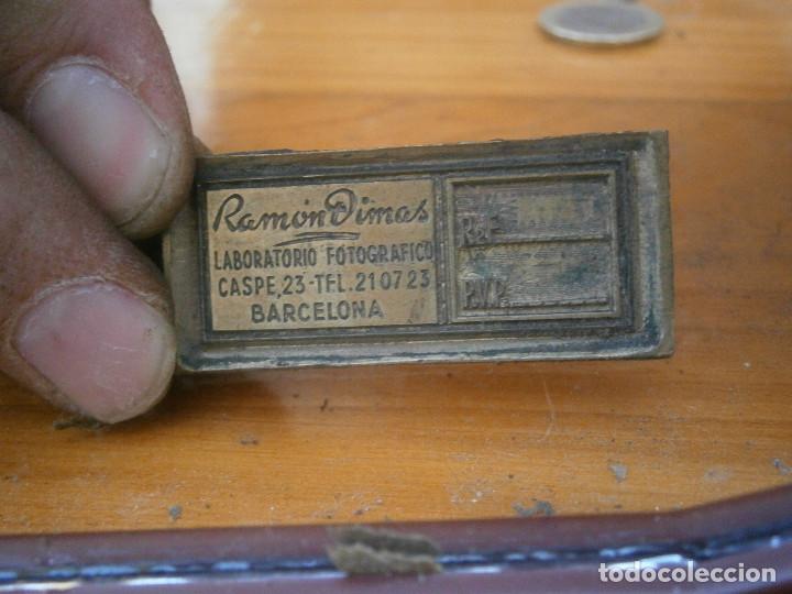 Antiquit&eacute;s: &iexcl;&iexcl;precioso molde de imprenta a&ntilde;os 40 50 &iexcl;&iexcl;RAMON DIMAS''LABORATORIO GRAFICO&iexcl;&iexcl;CALLE CASPE&iexcl;&iexcl;BARCELONA&iexcl;&iexcl;