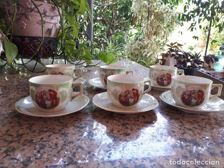 Antig&uuml;edades: antiguo juego de tazas - Foto 1