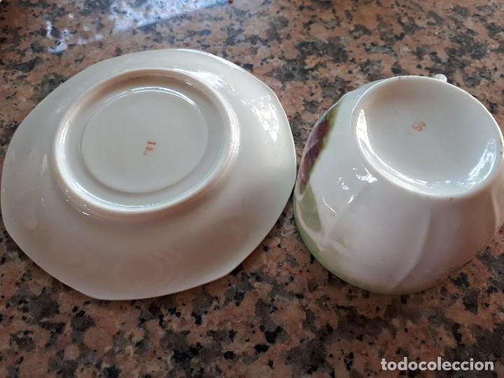 Antig&uuml;edades: antiguo juego de tazas - Foto 4