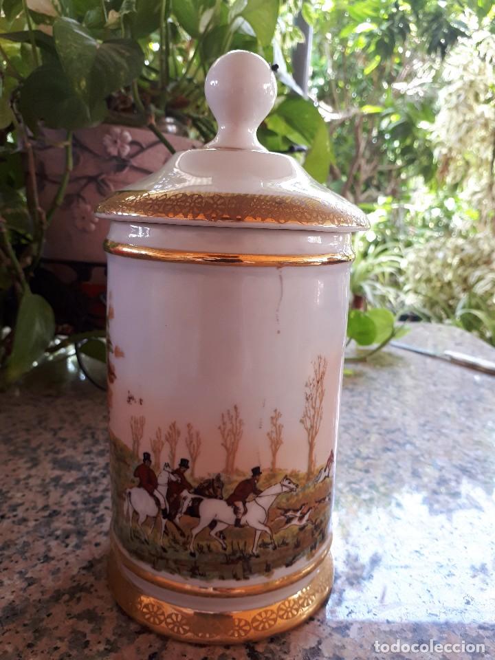 Antig&uuml;edades: antiguo tarro o albero de limoges - Foto 2